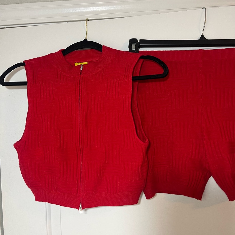 Red two-piece set